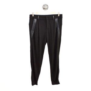 Vince Leather Trim Relaxed Pant #127-91 size 6